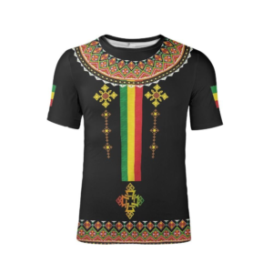 Ethiopian traditional habesha modern cross design t-shirt